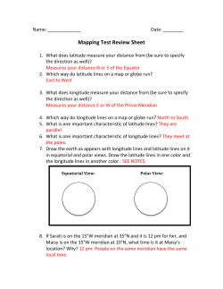 Mapping Test Review Sheet