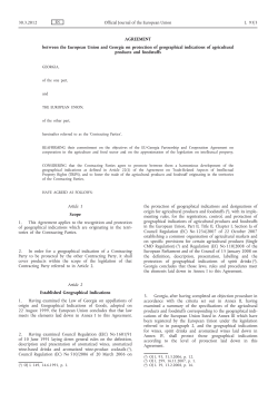 Agreement between the European Union and Georgia on - EUR-Lex