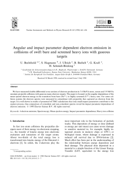 Angular and impact parameter dependent electron emission in