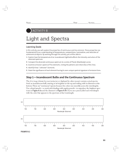 Light and Spectra