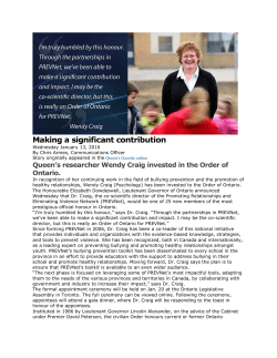 Making a significant contribution