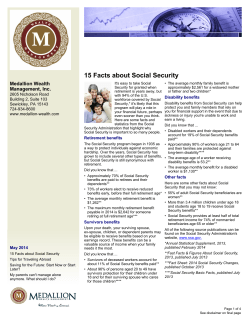 15 Facts about Social Security