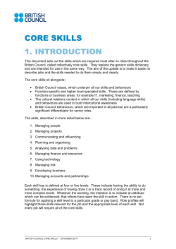 Core skills - British Council