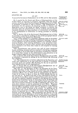 sentence of section 100 of the Servicemen`s