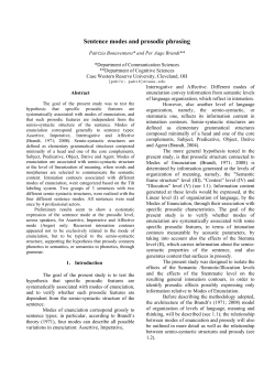 Sentence modes and prosodic phrasing