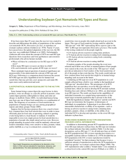 Understanding Soybean Cyst Nematode HG Types and Races