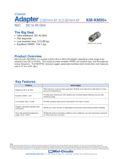 Adapter, 2.92mm Male to 2.92mm Male KM-KM50+