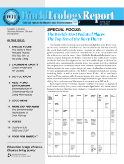 The World`s Most Polluted Places