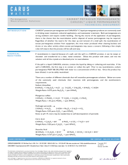 CAIROX ® and CARUSOL ® Neutralization