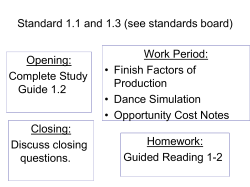 Opportunity Cost - Anderson School District One