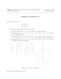 Solution to Problem Set 2
