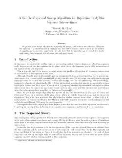 A Simple Trapezoid Sweep Algorithm for Reporting Red/Blue