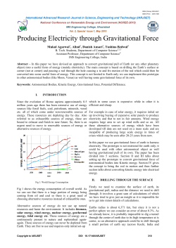 Producing Electricity through Gravitational Force