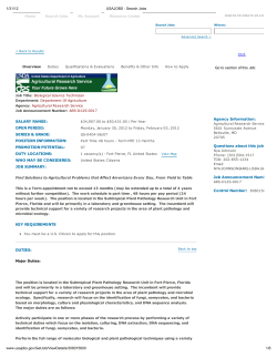 1/31/12 USAJOBS - Water Resources Institute