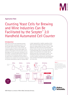 Counting Yeast Cells for Brewing and Wine Industries Can Be
