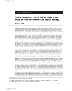 Stable isotopes of carbon and nitrogen in the study of avian and