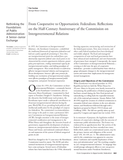 From Cooperative to Opportunistic Federalism