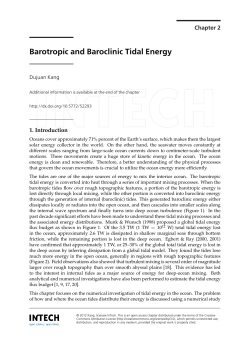 Barotropic and Baroclinic Tidal Energy