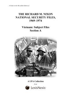 Richard M. Nixon National Security Files