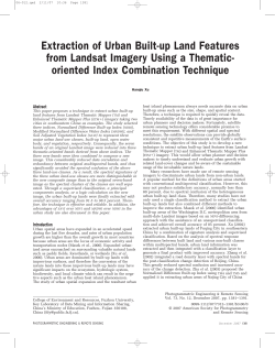 Extraction of Urban Built-up Land Features from Landsat