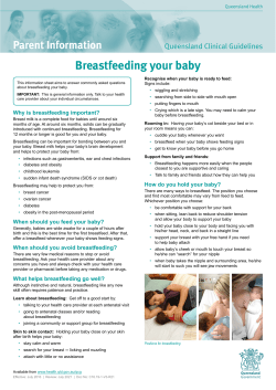 Breastfeeding your baby