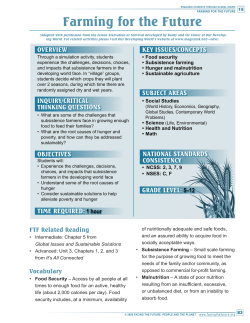 Farming for the Future - Resources for Rethinking