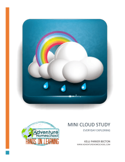 Mini Unit Study &ndash; Clouds &ndash; Multi Ages