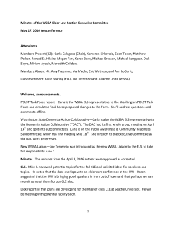 1 Minutes of the WSBA Elder Law Section Executive Committee May