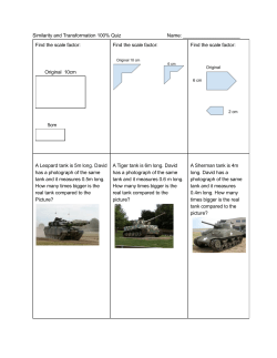 Similarity and Transformation 100% Quiz Name: Find the scale