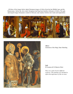 European depictions of Africans