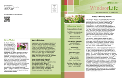 March 2017 Newsletter