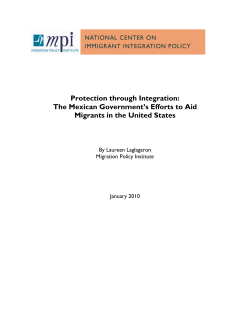 The Mexican Government`s Efforts to Aid Migrants in the United States