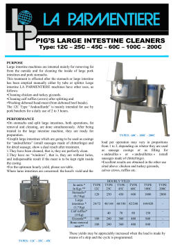 PIG`S LARGE INTESTINE CLEANER with Type 200C