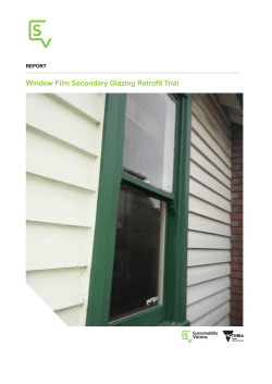 4666KB Window Film Secondary Glazing Retrofit Trial