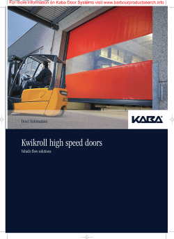 Kwikroll high speed doors