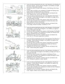 Revolution Storybook Questions