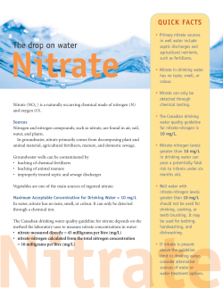 Nitrate - Government of Nova Scotia