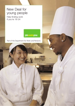 New Deal for young people - Help finding work if you`re 18-24