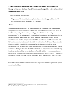 A First-Principles Comparative Study of Lithium