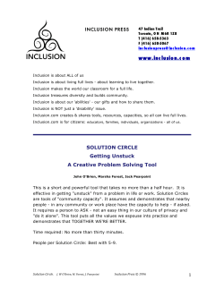 Solution Circle - Inclusion Press