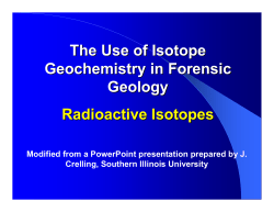 Radioactive Isotopes