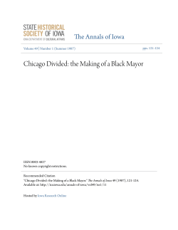 Chicago Divided: the Making of a Black Mayor