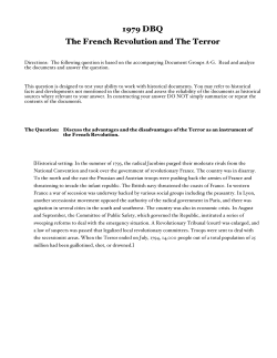 1979 DBQ - French Revolution - White Plains Public Schools