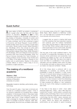 towards the performative society