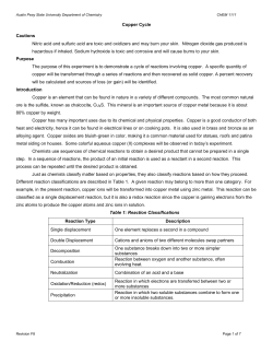 Copper Cycle - Austin Peay State University