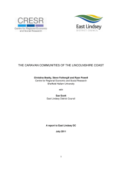 the caravan communities of the lincolnshire coast