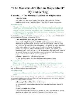 "The Monsters Are Due on Maple Street" By Rod Serling