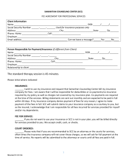 The standard therapy session is 45 minutes.