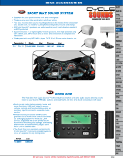 SPORT BIKE SOUND SYSTEM ROCK BOX