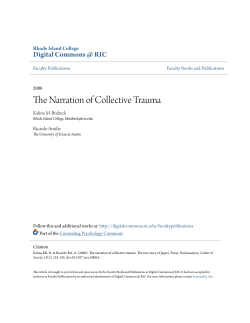 The Narration of Collective Trauma
